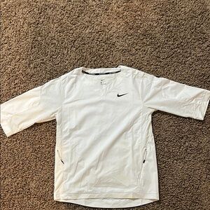 Nike White Athletic Top with Black Accents